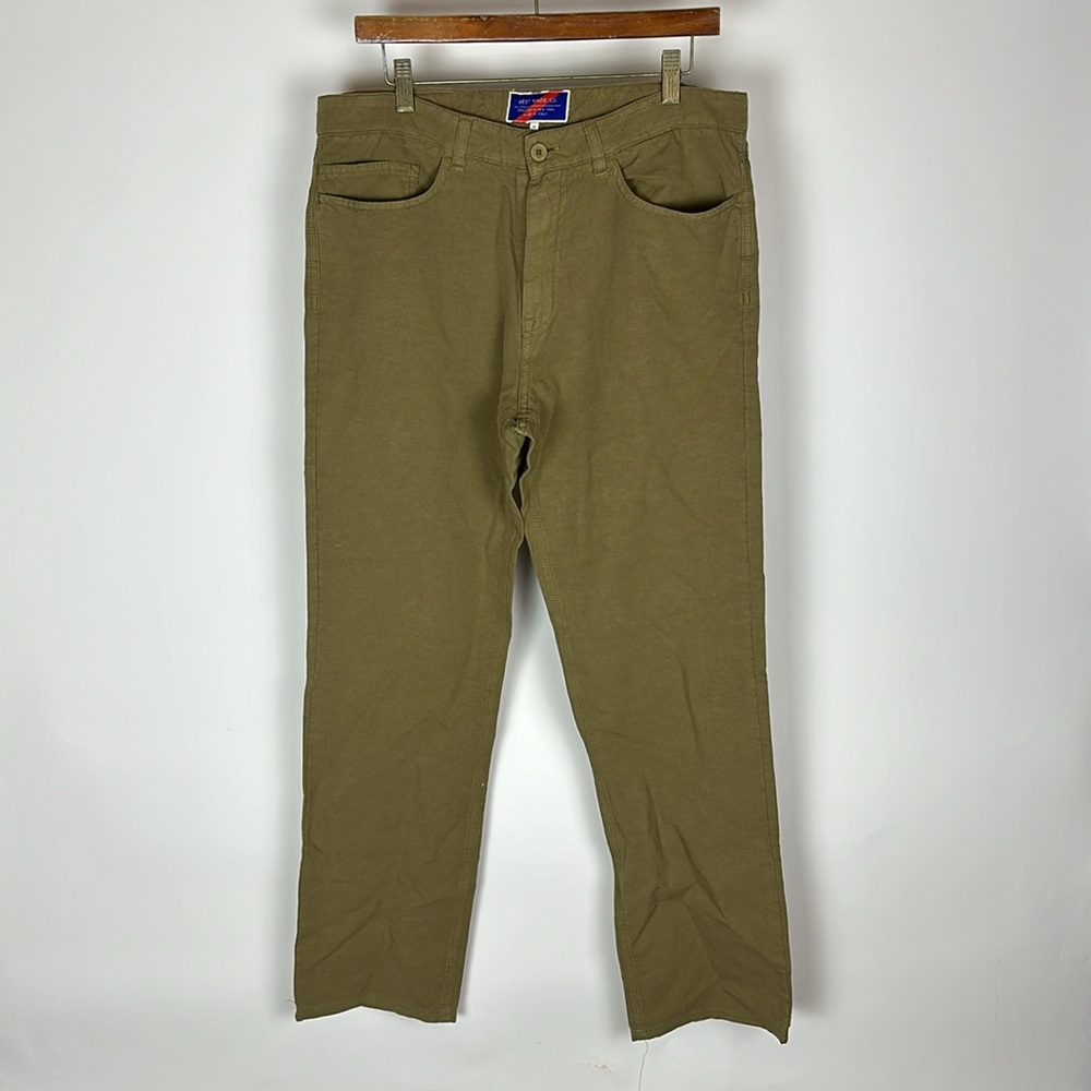Best Made Khaki Linen Pants Size 33